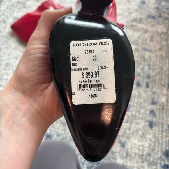 Roberto Cavalli Vitello Red Over the Knee Boots in Red Patent Leather - Picture 6 of 9